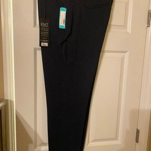 Liverpool Knit Trouser Renee Straight Leg printed pant leg Navy Style # LM5084ZK